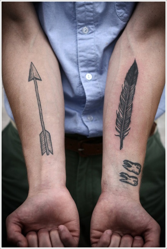 Dessins de tatouage de plumes (2)