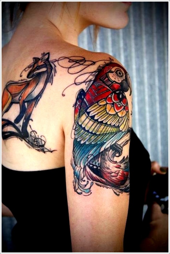 motifs de tatouage d'oiseau (7)