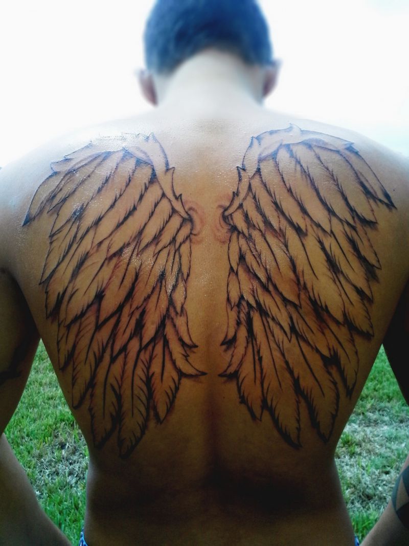 Tatouages ​​d'ailes d'anges - 125 tatouages ​​d'ailes d'anges qui sont célestes!
