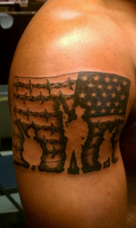 tatouage drapeau américain (19)