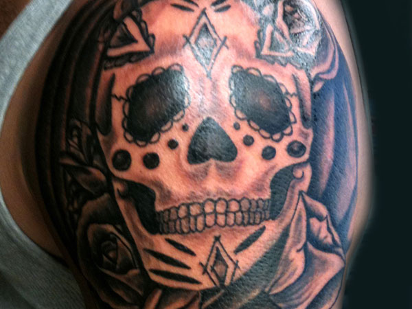 Live Free or Die Skull Tattoo