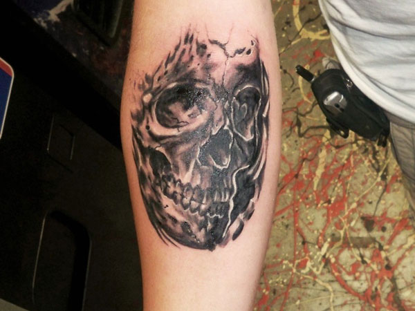 black beauty skull tattoos