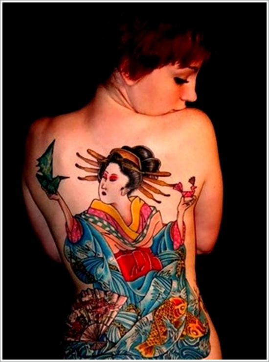 Dessins de tatouage de geisha (26)