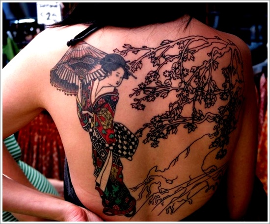 Dessins de tatouage de geisha (25)