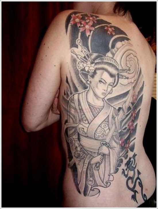 Dessins de tatouage de geisha (12)