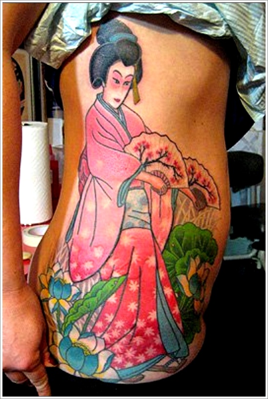 Dessins de tatouage de geisha (6)