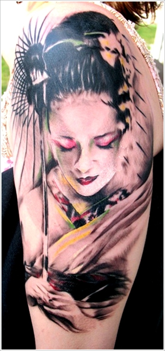 Dessins de tatouage de geisha (31)