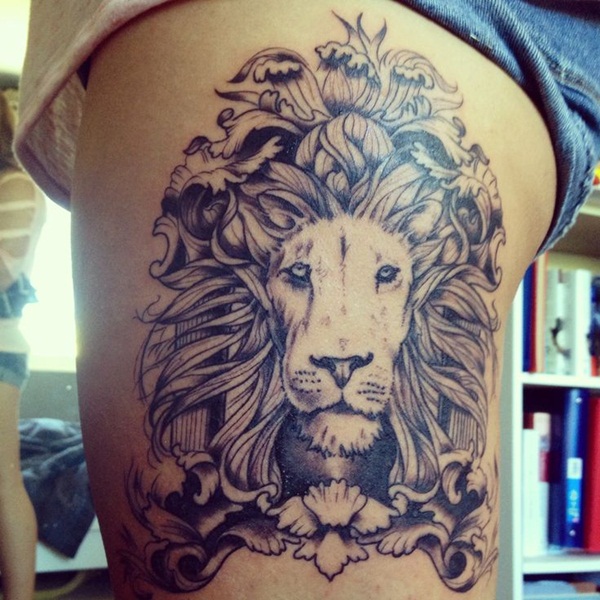 dessins de tatouage de lion pour les garçons et les filles32