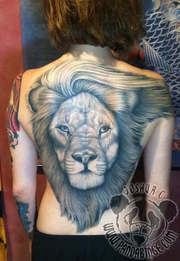 dessins de tatouage de lion pour les garçons et les filles40