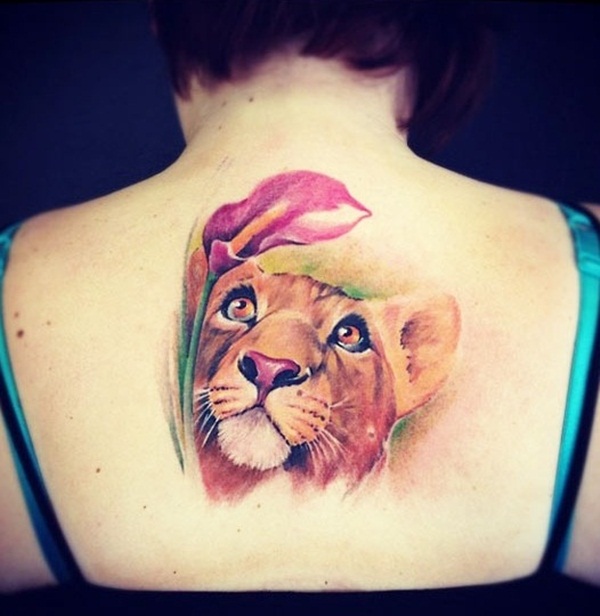 dessins de tatouage de lion pour les garçons et les filles56