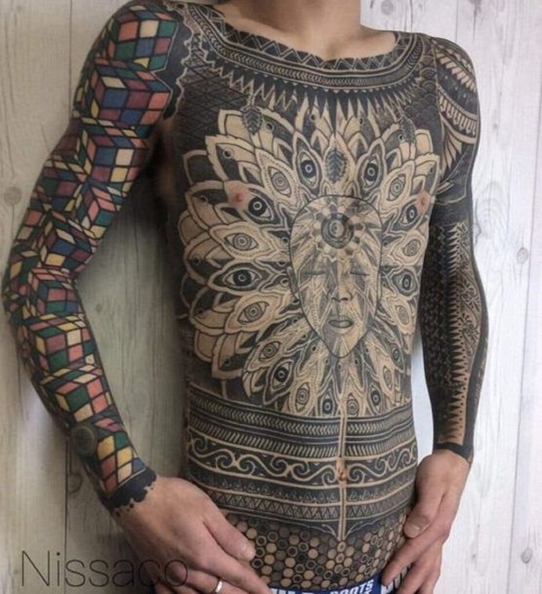 Conceptions de tatouage complet du corps pour hommes et femmes14
