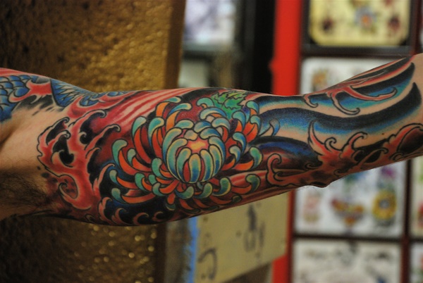 De magnifiques tatouages ​​floraux