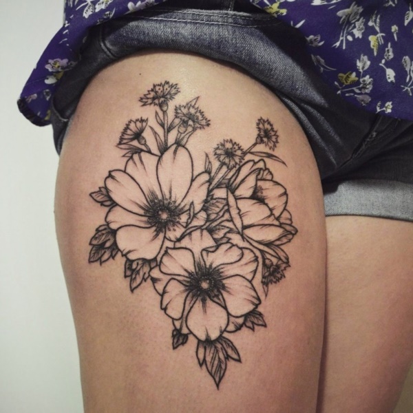 De beaux tatouages ​​floraux Des designs qui vont vous impressionner Mind0461