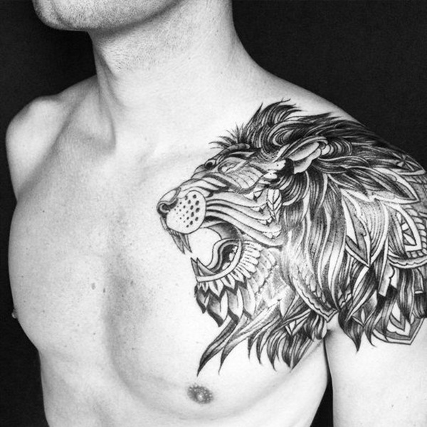 dessins de tatouage de lion pour garçons et filles1