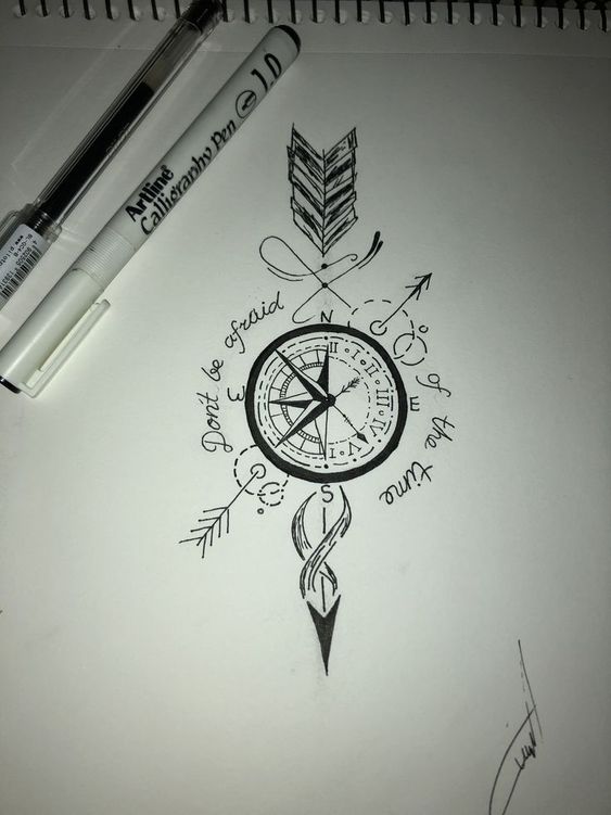 Joli symbole tatoué
