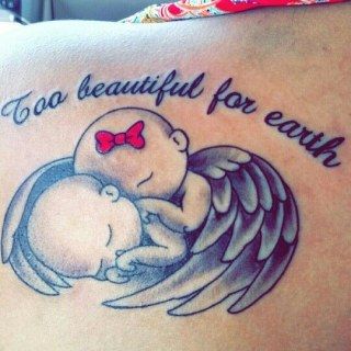 Beau tattoo petit ange