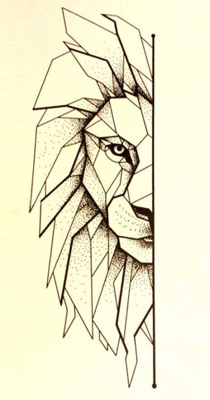 Lion géométrique