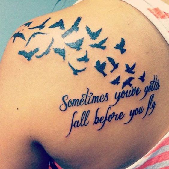 Sometiems you gotta fall before you fly