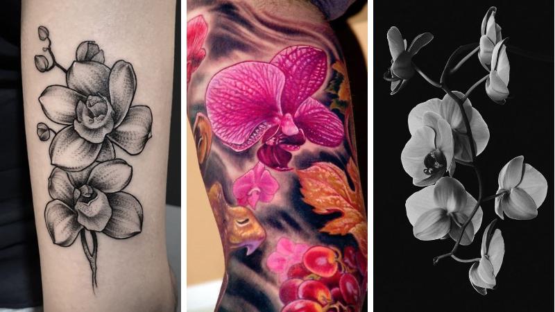 Tattoo floral : Merveilleux Tatouage Orchidée et signifcations