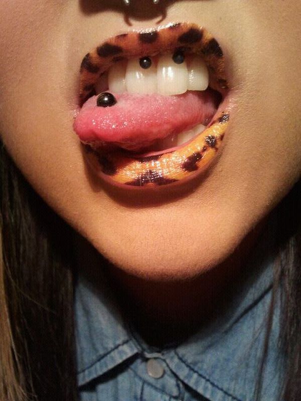 tatouage des lèvres