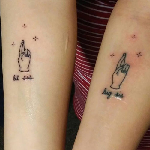 Idées de tatouage petite soeur grande soeur
