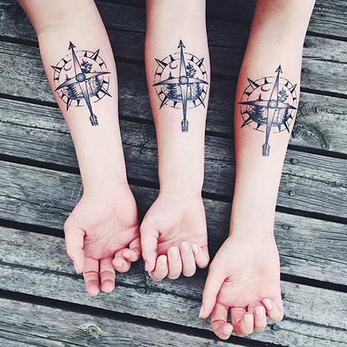 Meilleures idées de tatouage de soeur pour 3