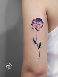 Signification de tatouage de fleur violette 11