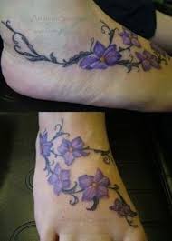 Signification de tatouage de fleur violette 12