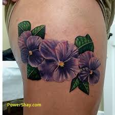 Signification de tatouage de fleur violette 41