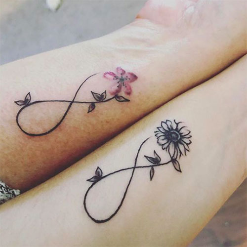 Idée de tatouage infini mère et fille