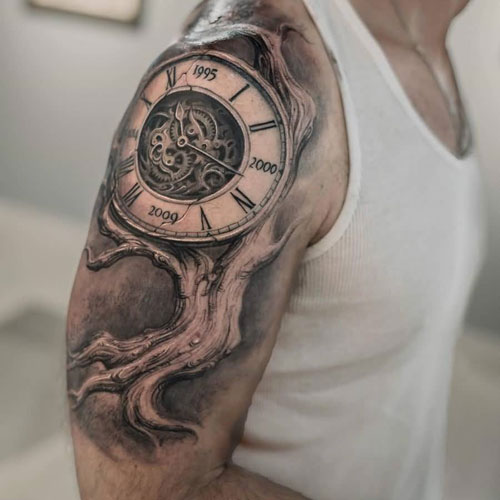 Tatouage Horloge