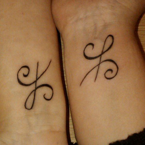 Symbole de tatouage d'amitié