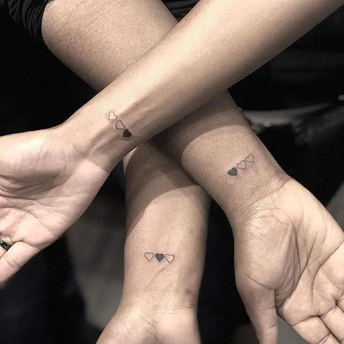 Meilleur tatouage ami pour trois personnes