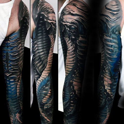 Idées de tatouage à manches longues 3D cool