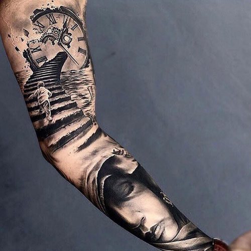 Idées impressionnantes de tatouage de manche sur le bras pour les gars