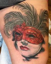Masquerade Mask Tattoo Signification 8