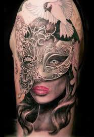 Signification de tatouage de masque de mascarade 26
