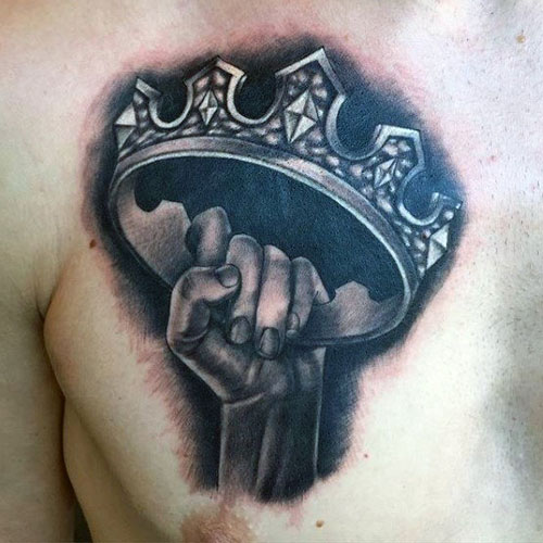 Conception de tatouage de couronne cool