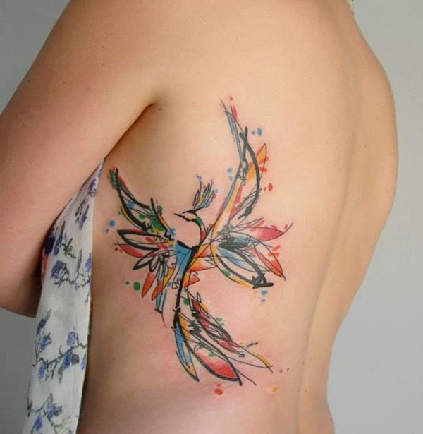 Dessins de tatouage aquarelle riches sur le plan artistique (101)