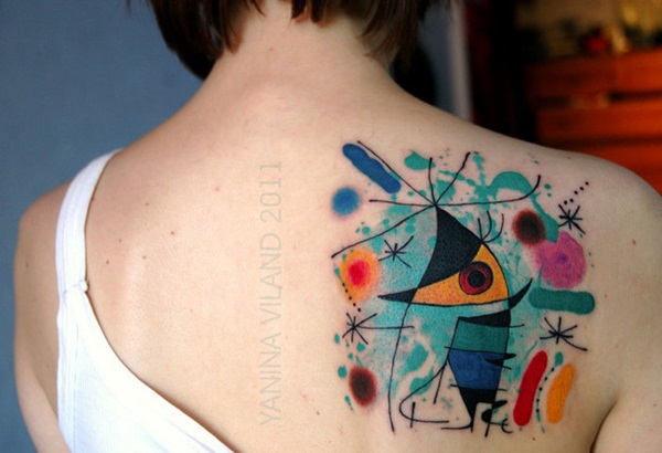 Dessins de tatouage aquarelle riches sur le plan artistique (122)