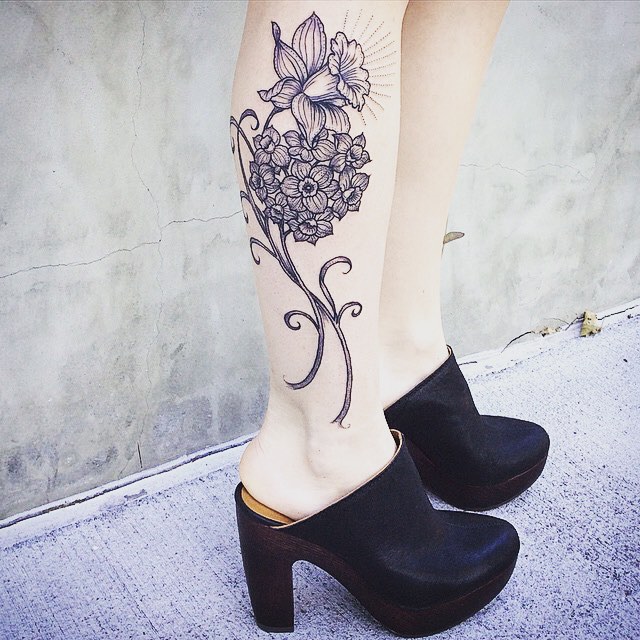 tatouages de flore