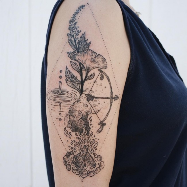 tatouages de flore