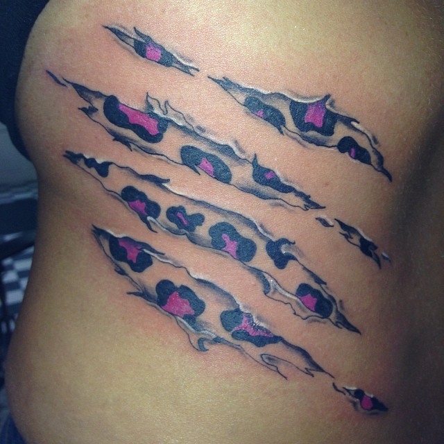 Tatouages d'impression guépard