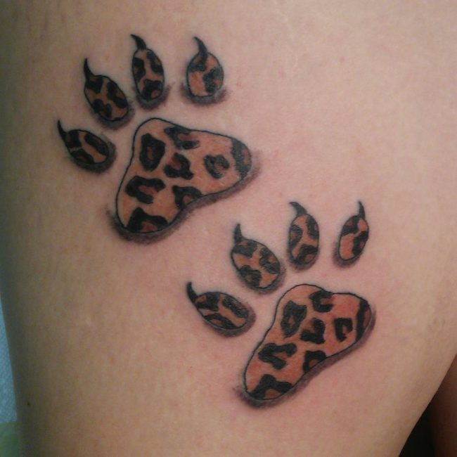 Tatouage imprimé guépard