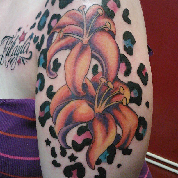 Tatouages d'impression guépard