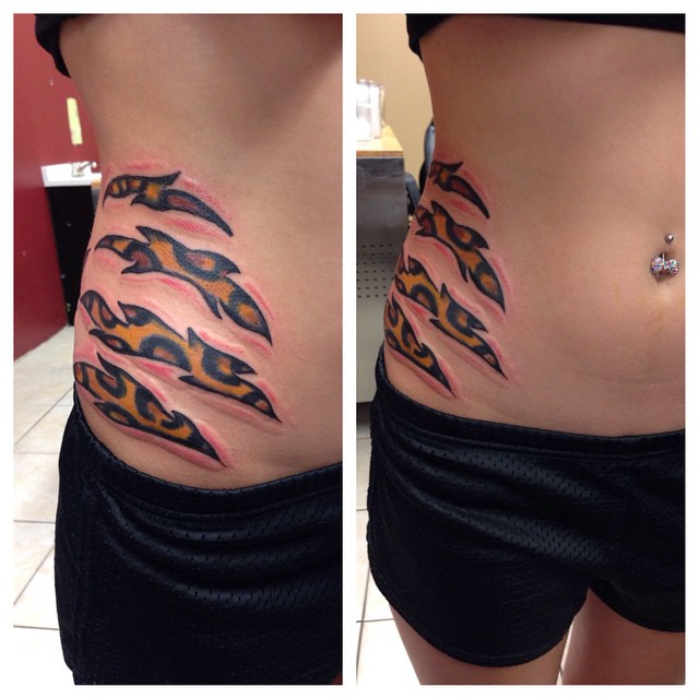 Tatouages d'impression guépard