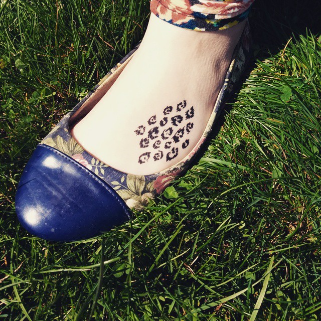 Tatouages d'impression guépard