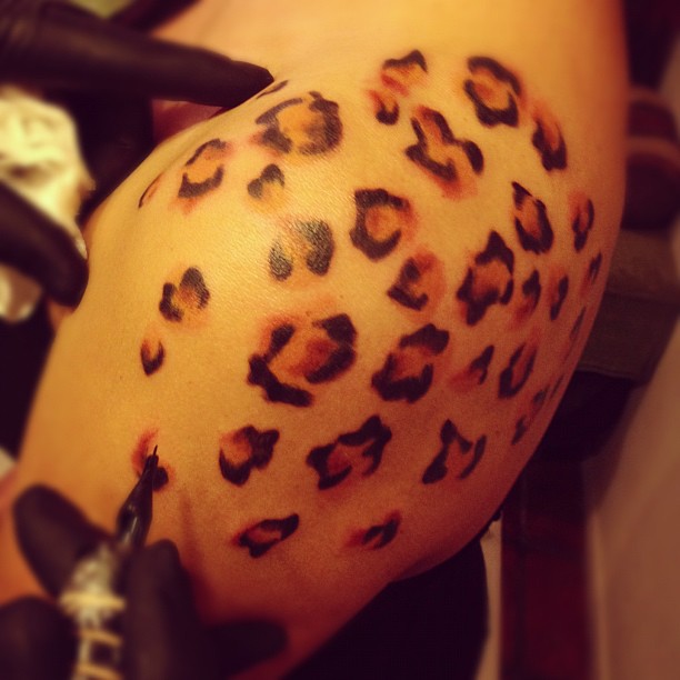 Tatouages d'impression guépard