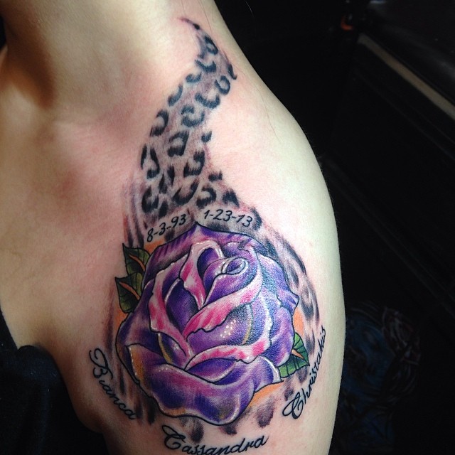 Tatouages d'impression guépard