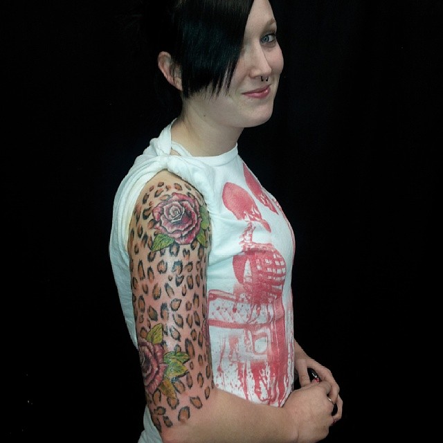 Tatouages d'impression guépard